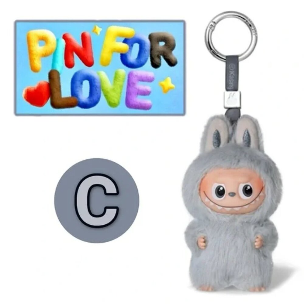Pop Mart Pin For Love Labubu - C
